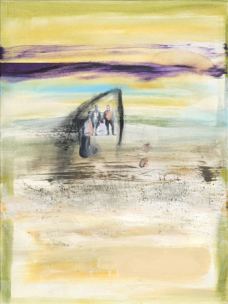 Survive, 2018, Acrylic, mixed media on canvas, 80x60 cm